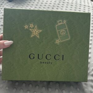 Gucci Beauty Green Gift Box with Gold Design